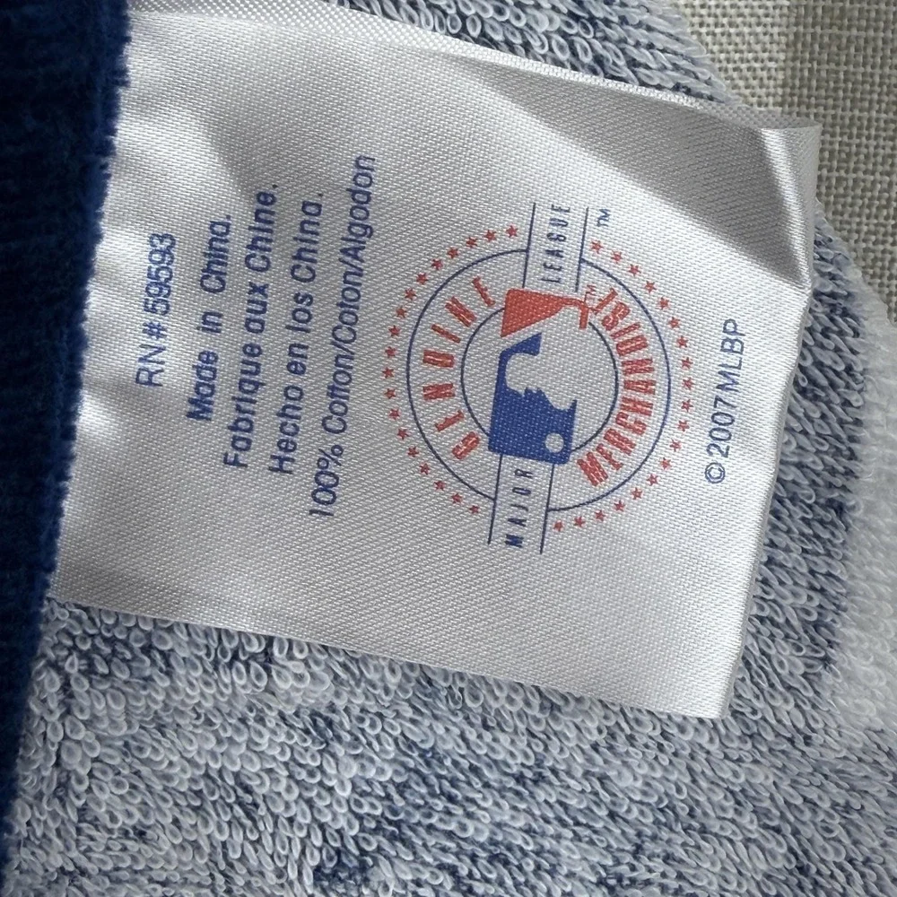 New York Yankees Beach Bath Towel Blue MLB Baseball Cotton Biederlack One Size